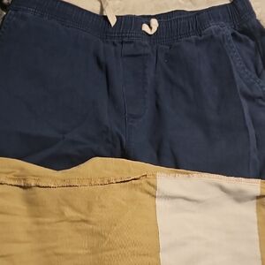 Lot Of 2 Wonder Nation Boys Pull on Blue and Tan pants Size 18.